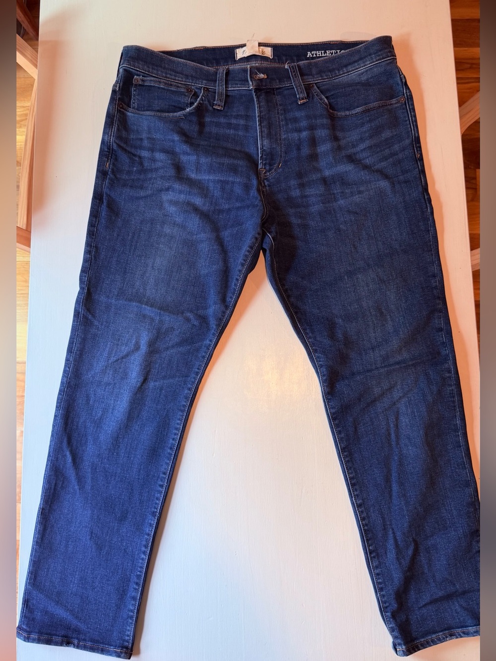 Madewell Coolmax Athletic Slim Men's Dark Blue Jeans